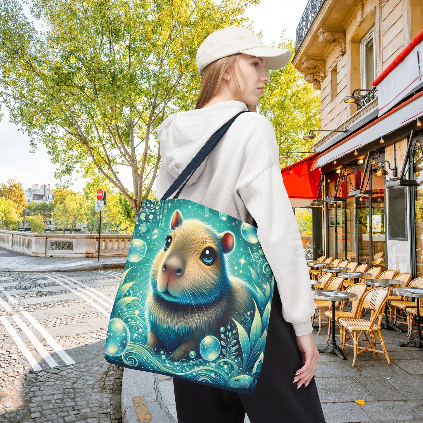 Magical Underwater Capybara Tote Bag