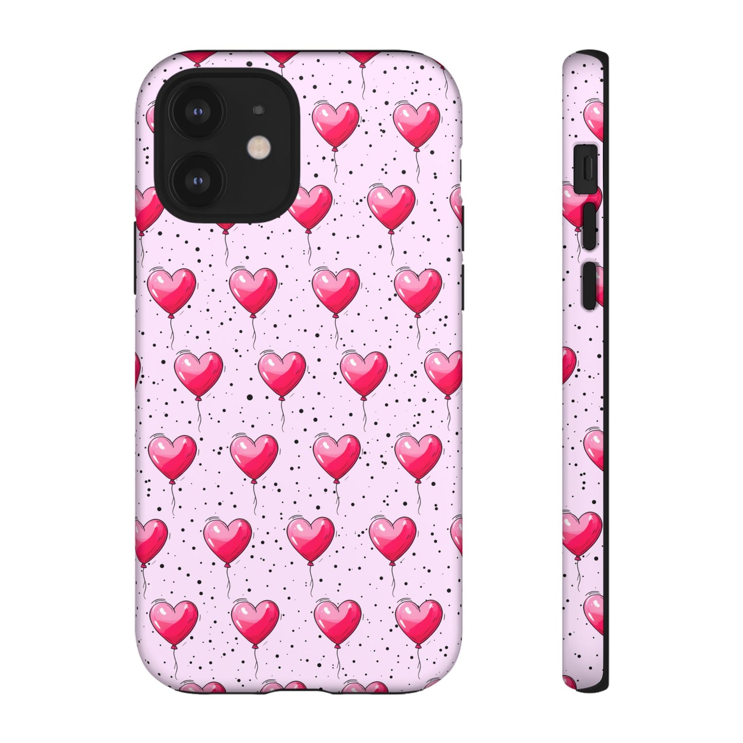 Heart-Shaped Balloons Pink Tough iPhone Case