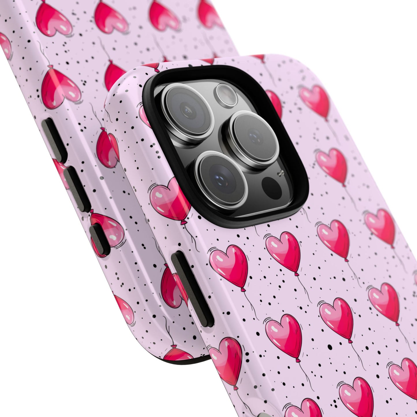 Heart-Shaped Balloons Pink Tough iPhone Case