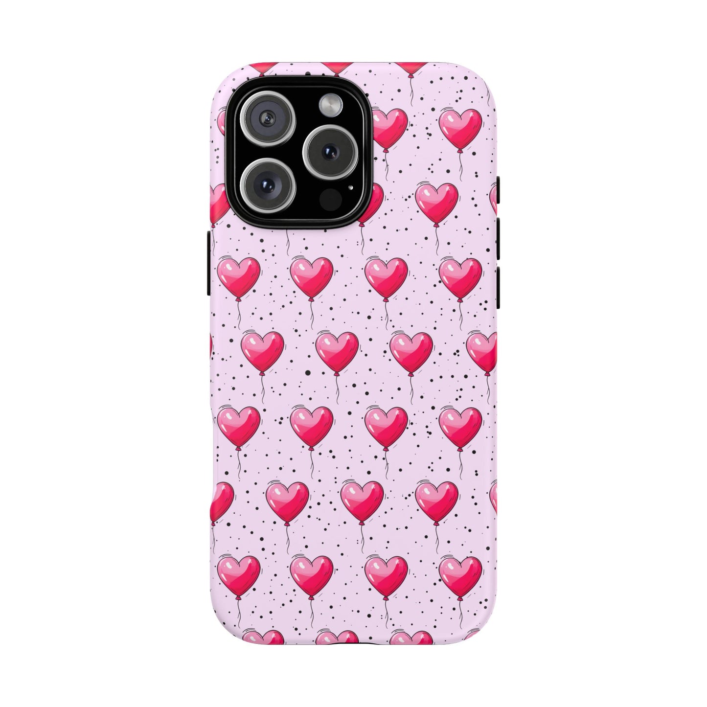Heart-Shaped Balloons Pink Tough iPhone Case