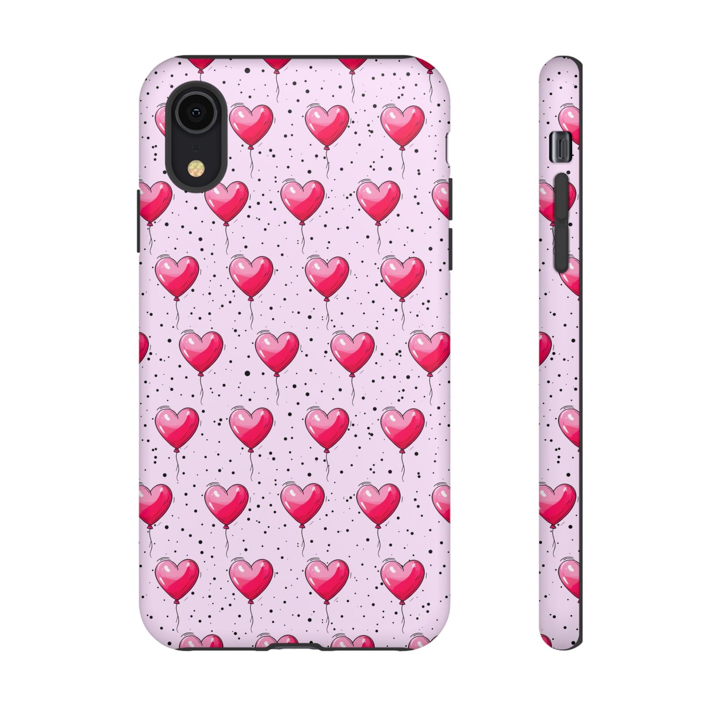 Heart-Shaped Balloons Pink Tough iPhone Case