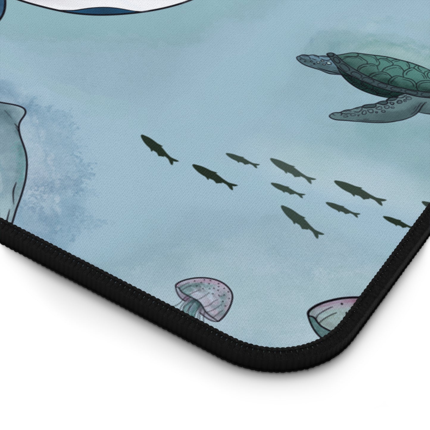 Ocean-Inspired Whale, Dolphin & Sea Turtle Desk Mat