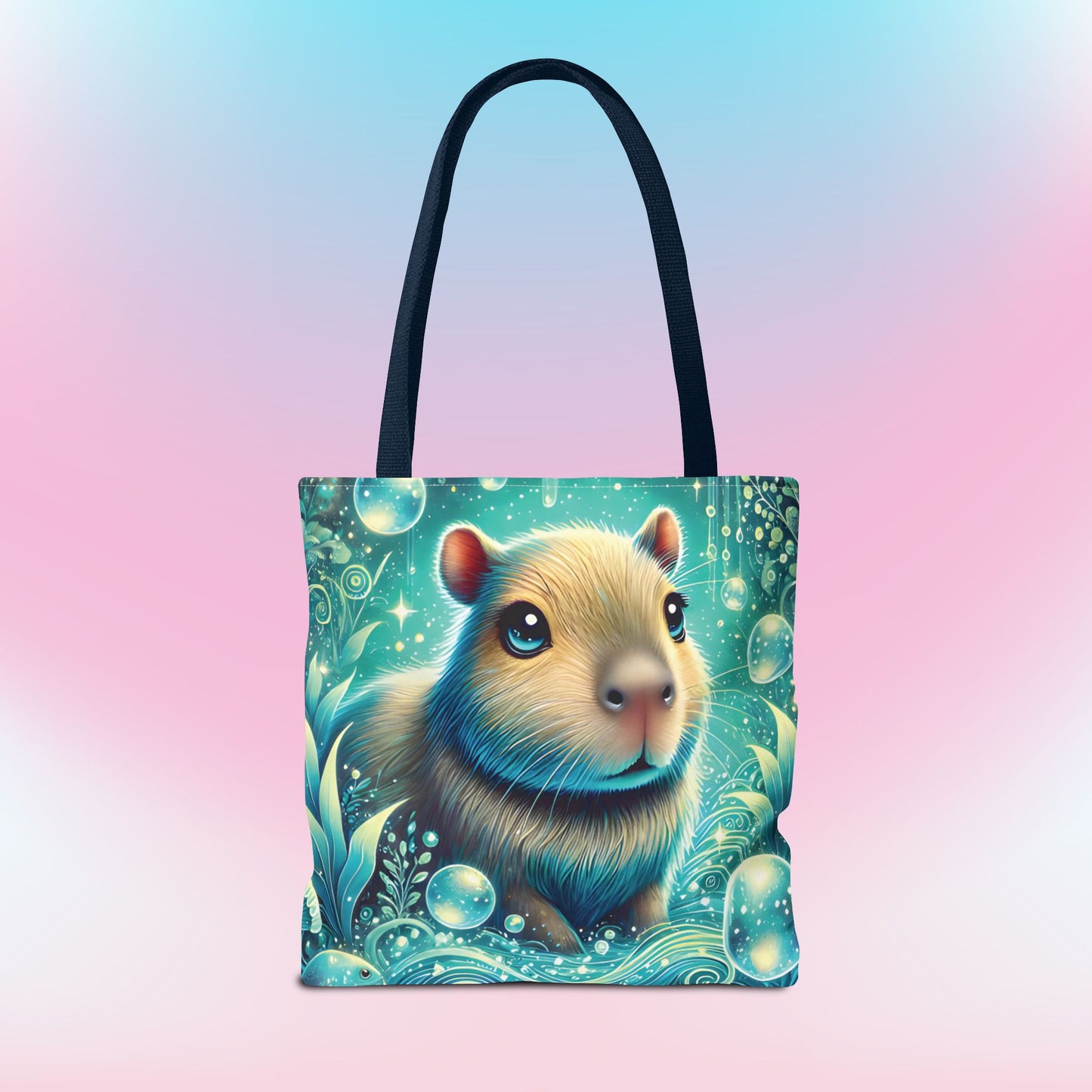 Magical Underwater Capybara Tote Bag