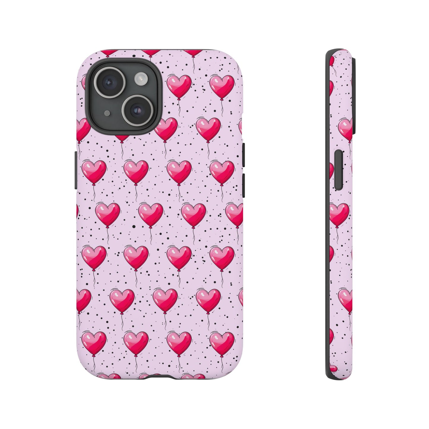 Heart-Shaped Balloons Pink Tough iPhone Case