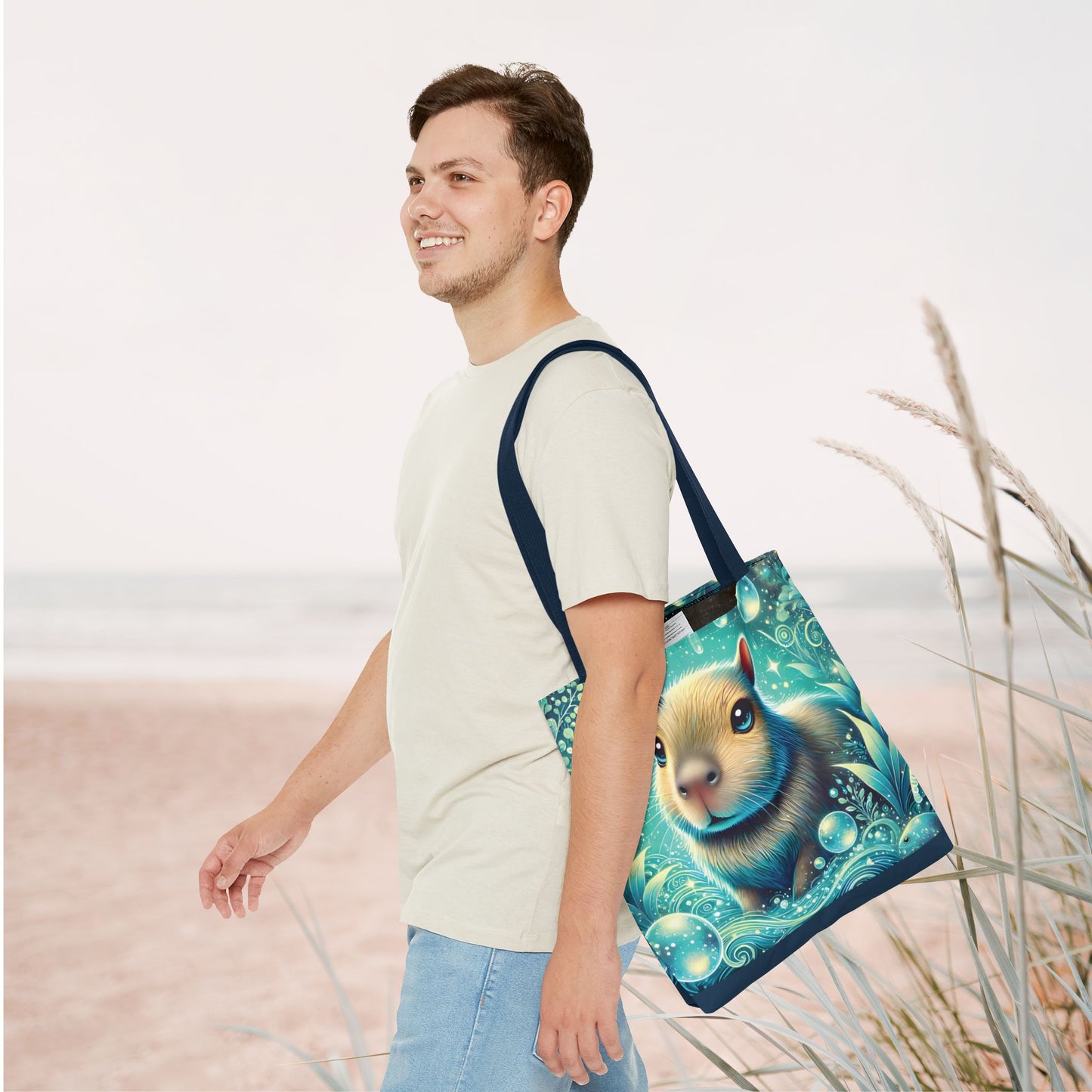 Magical Underwater Capybara Tote Bag
