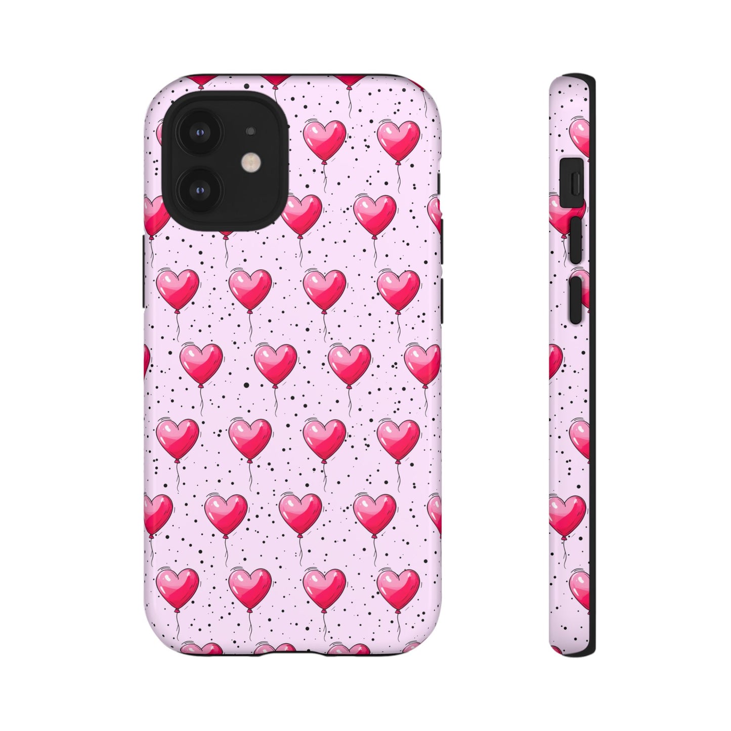 Heart-Shaped Balloons Pink Tough iPhone Case