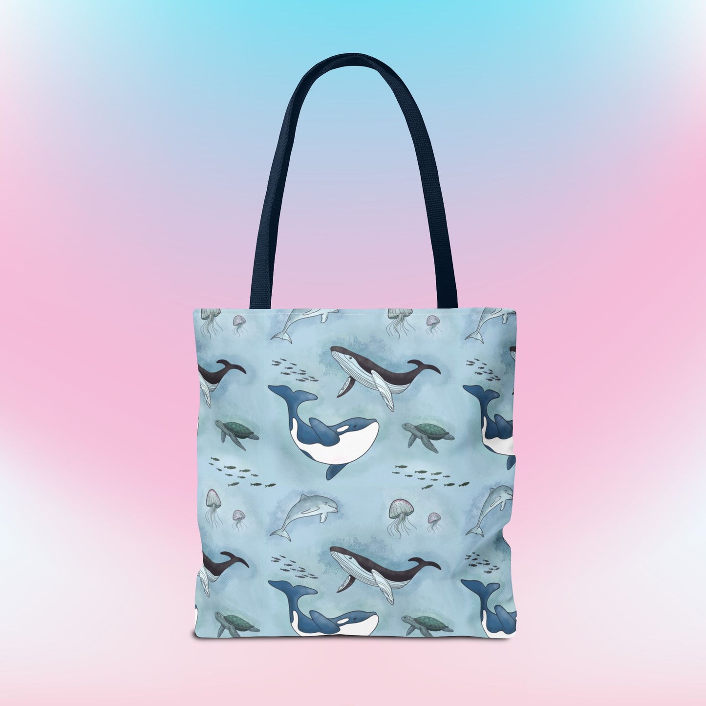 Seaworld Ocean Wildlife Nautical Tote Bag