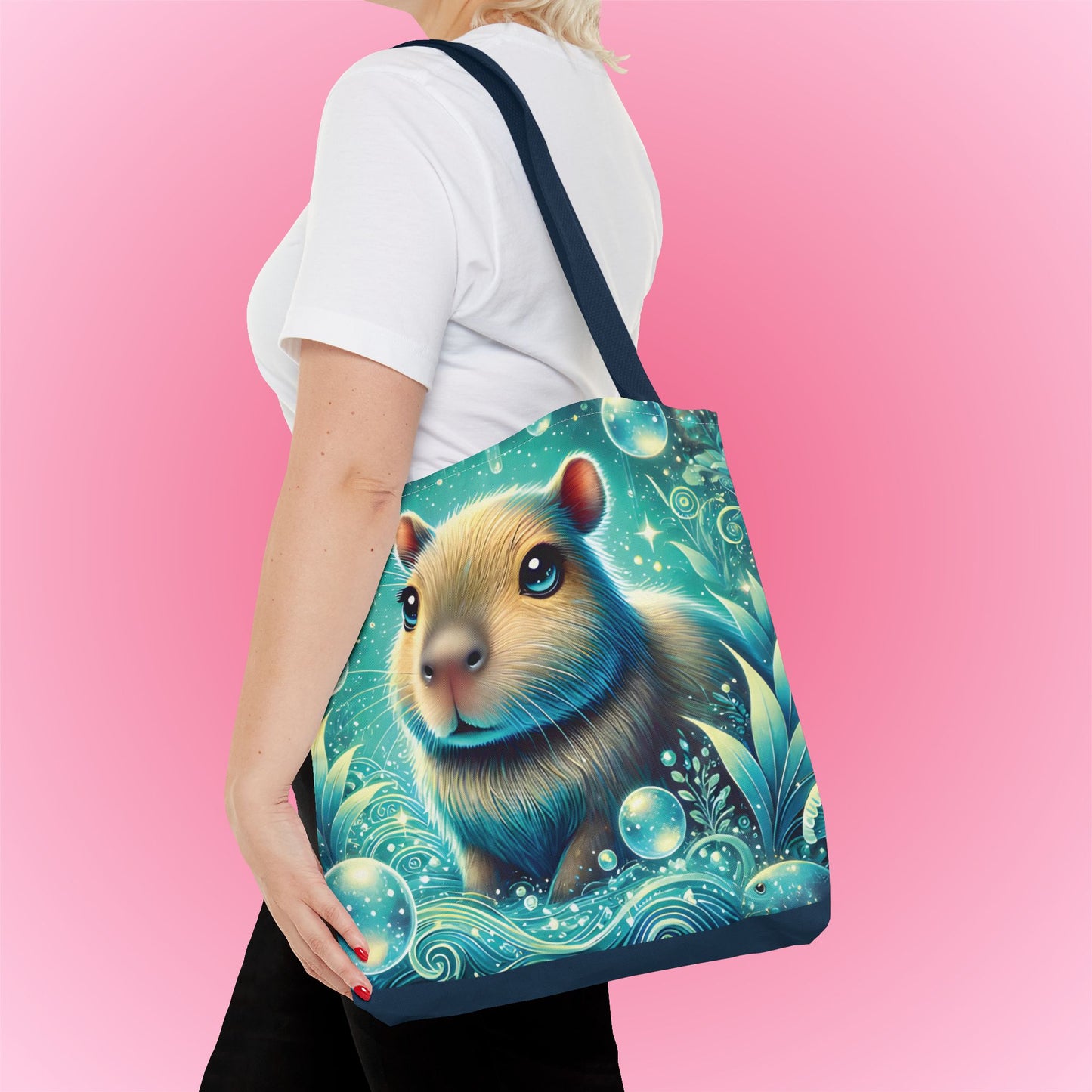 Magical Underwater Capybara Tote Bag