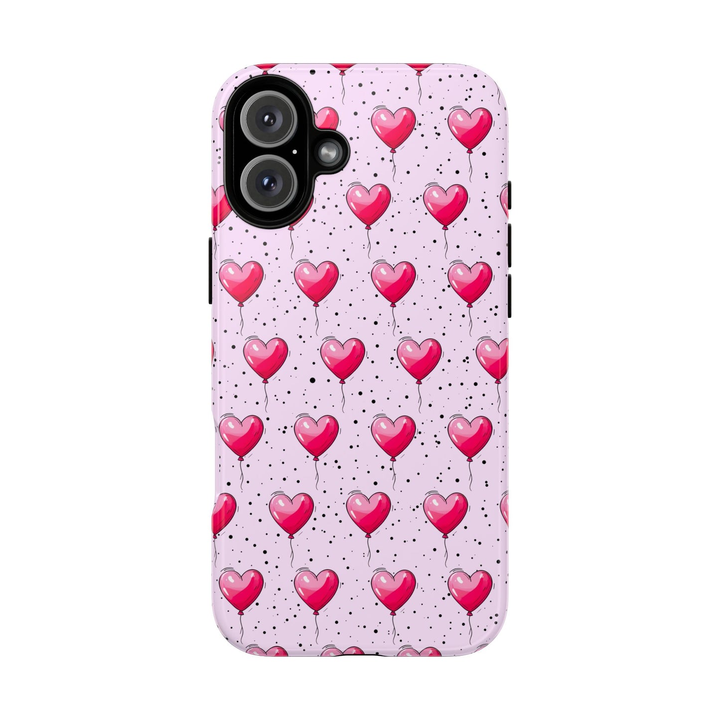 Heart-Shaped Balloons Pink Tough iPhone Case