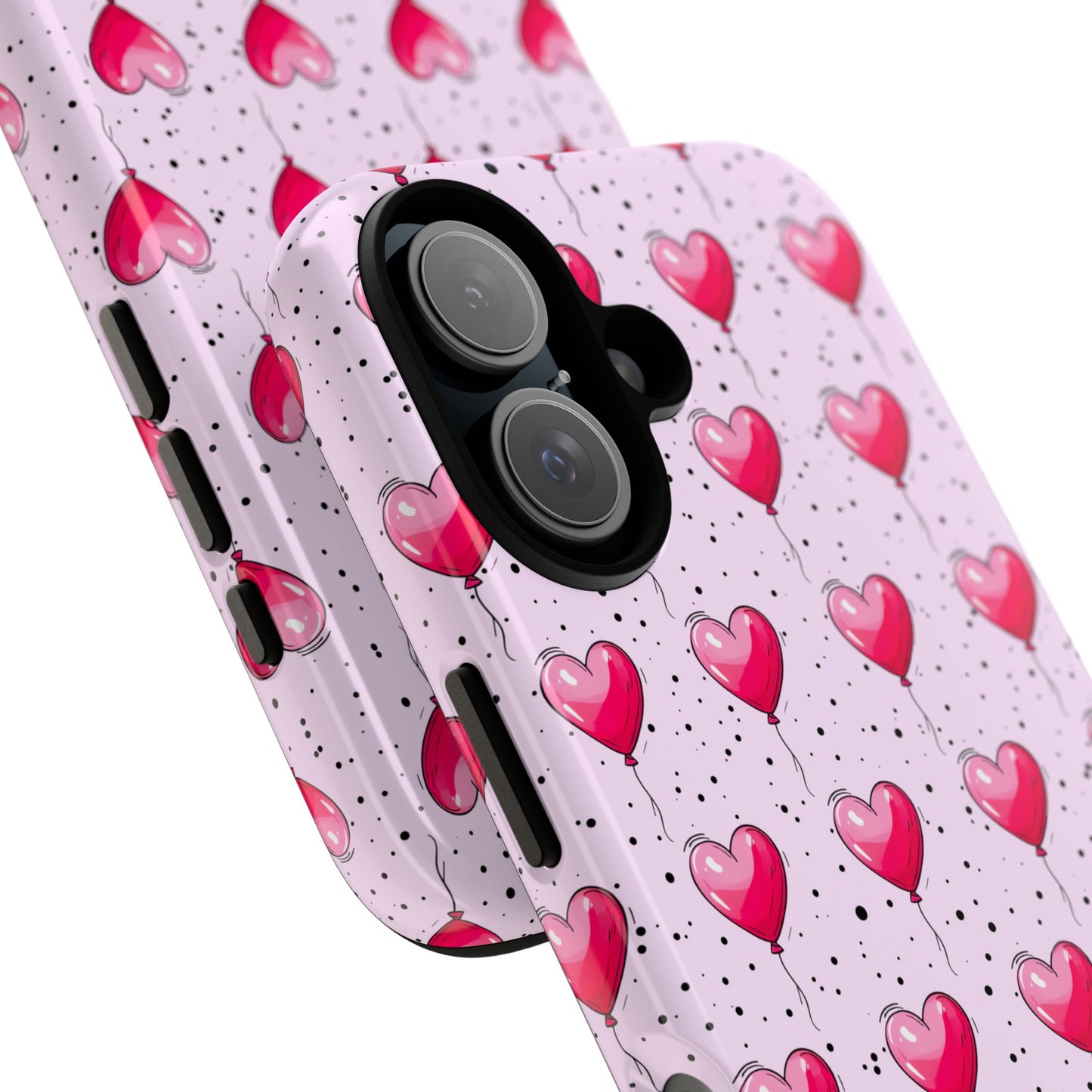 Heart-Shaped Balloons Pink Tough iPhone Case