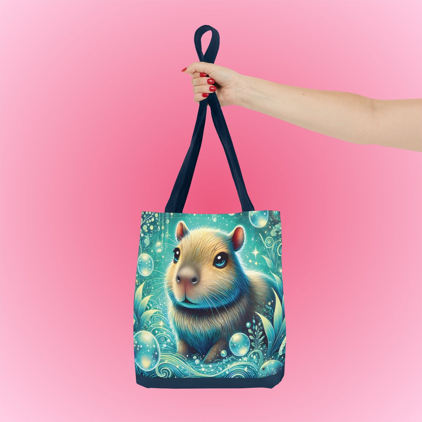 Magical Underwater Capybara Tote Bag