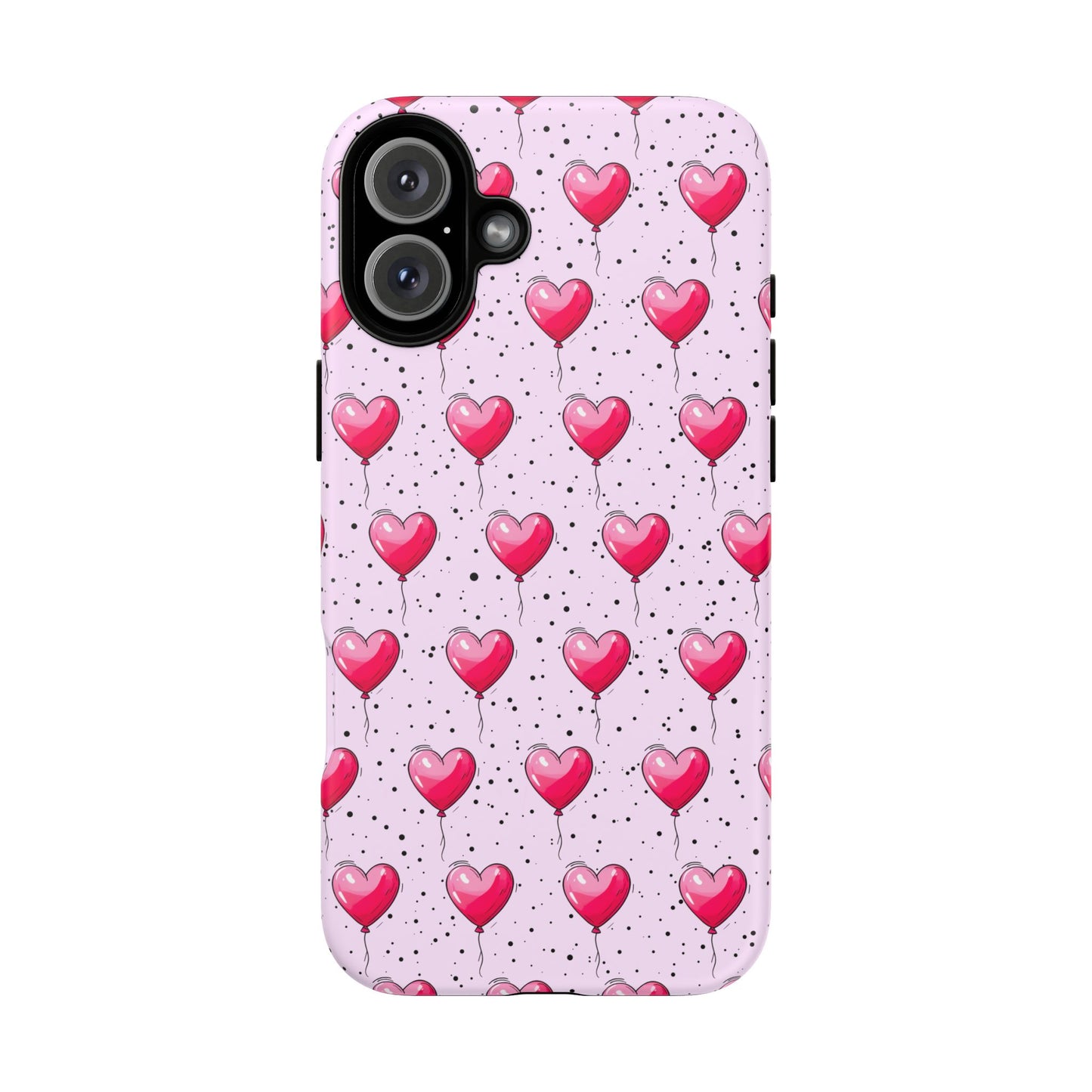 Heart-Shaped Balloons Pink Tough iPhone Case