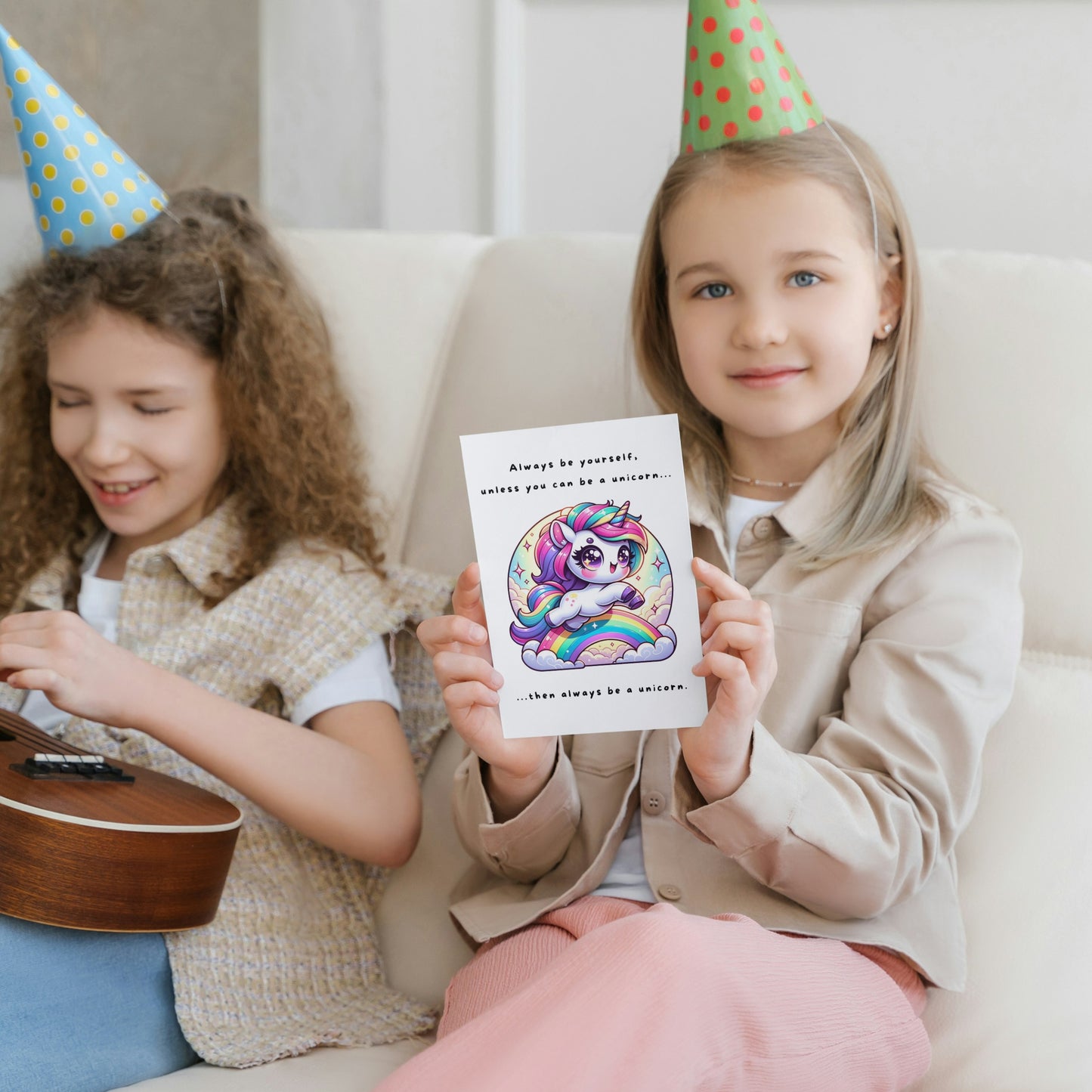 Always Be a Unicorn Folded Card - Digital Download - Print at Home