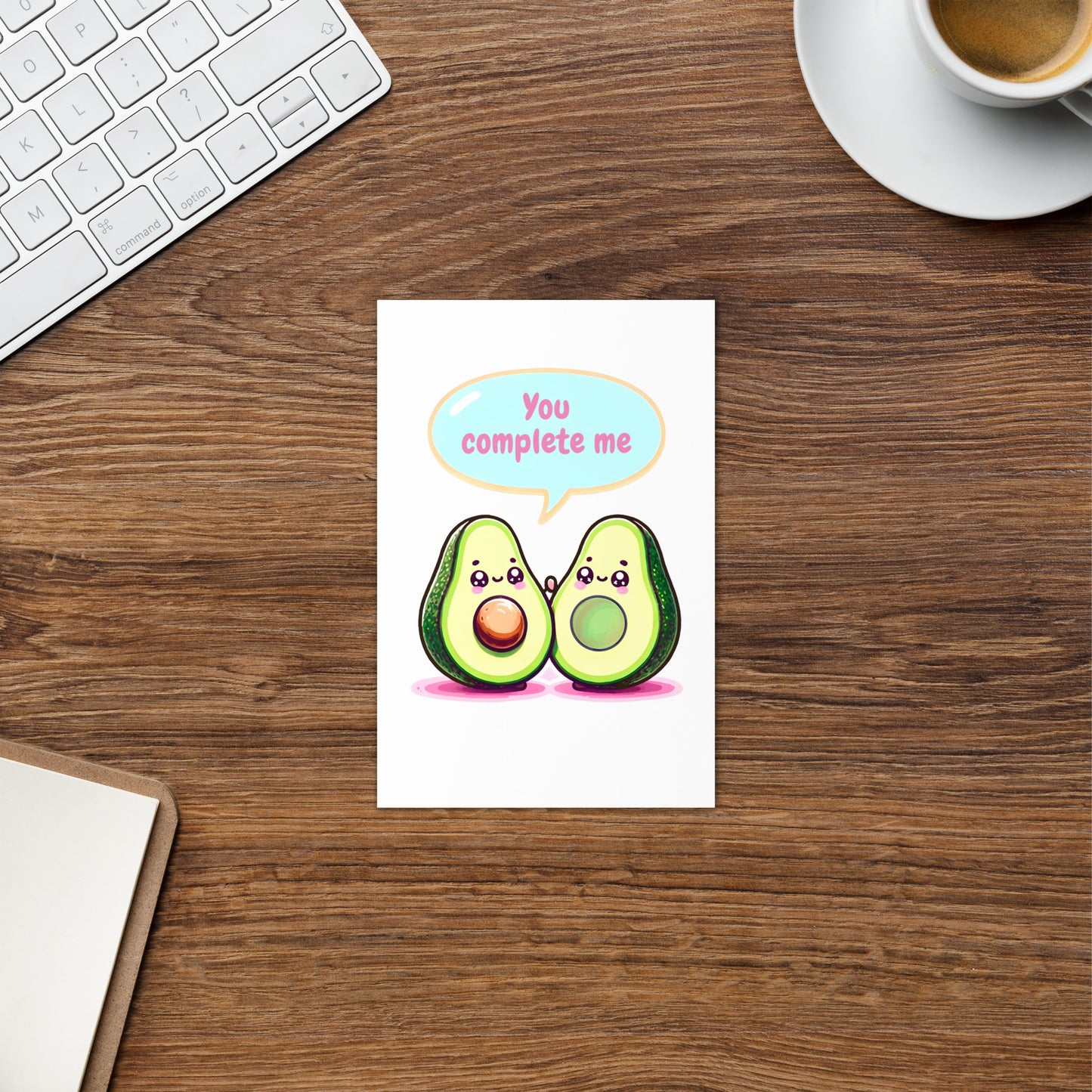 You Complete Me - Avocado Halves Anniversary Card