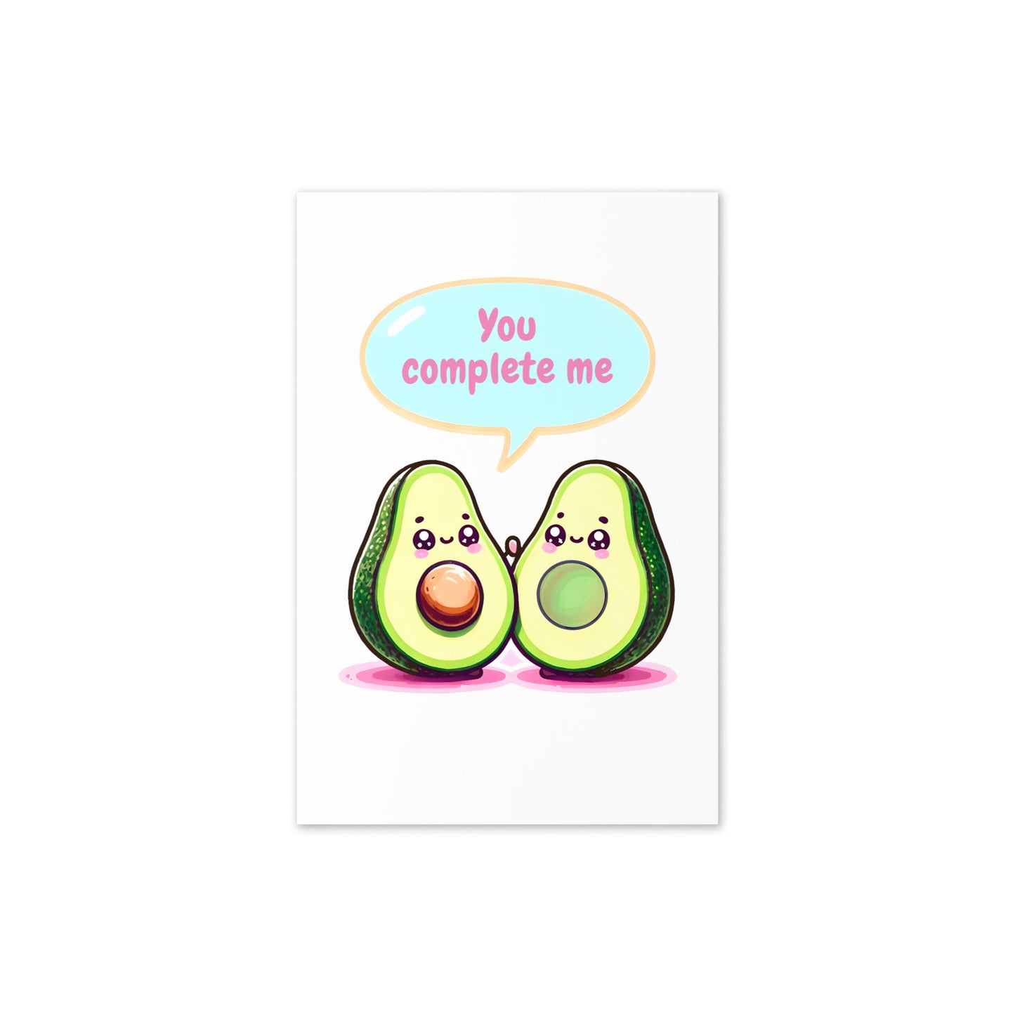 You Complete Me - Avocado Halves Anniversary Card