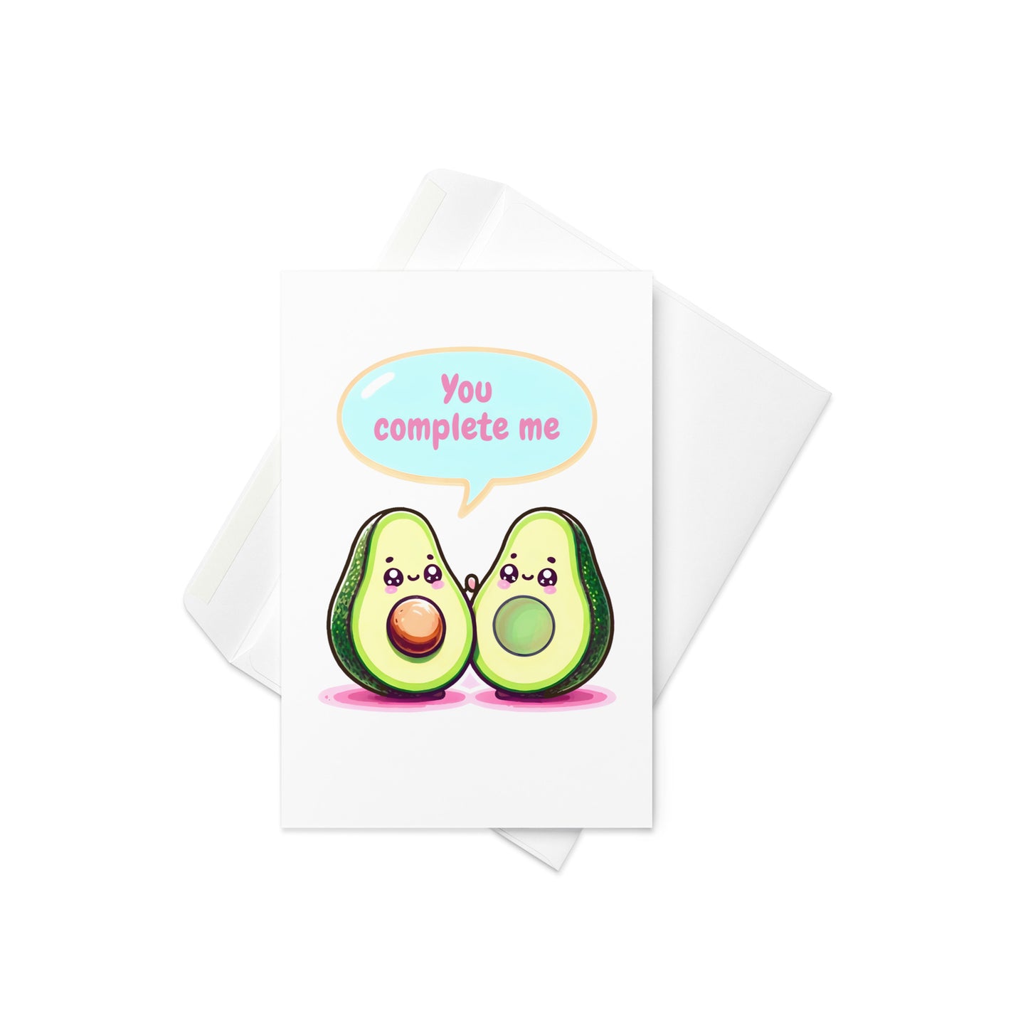 You Complete Me - Avocado Halves Anniversary Card