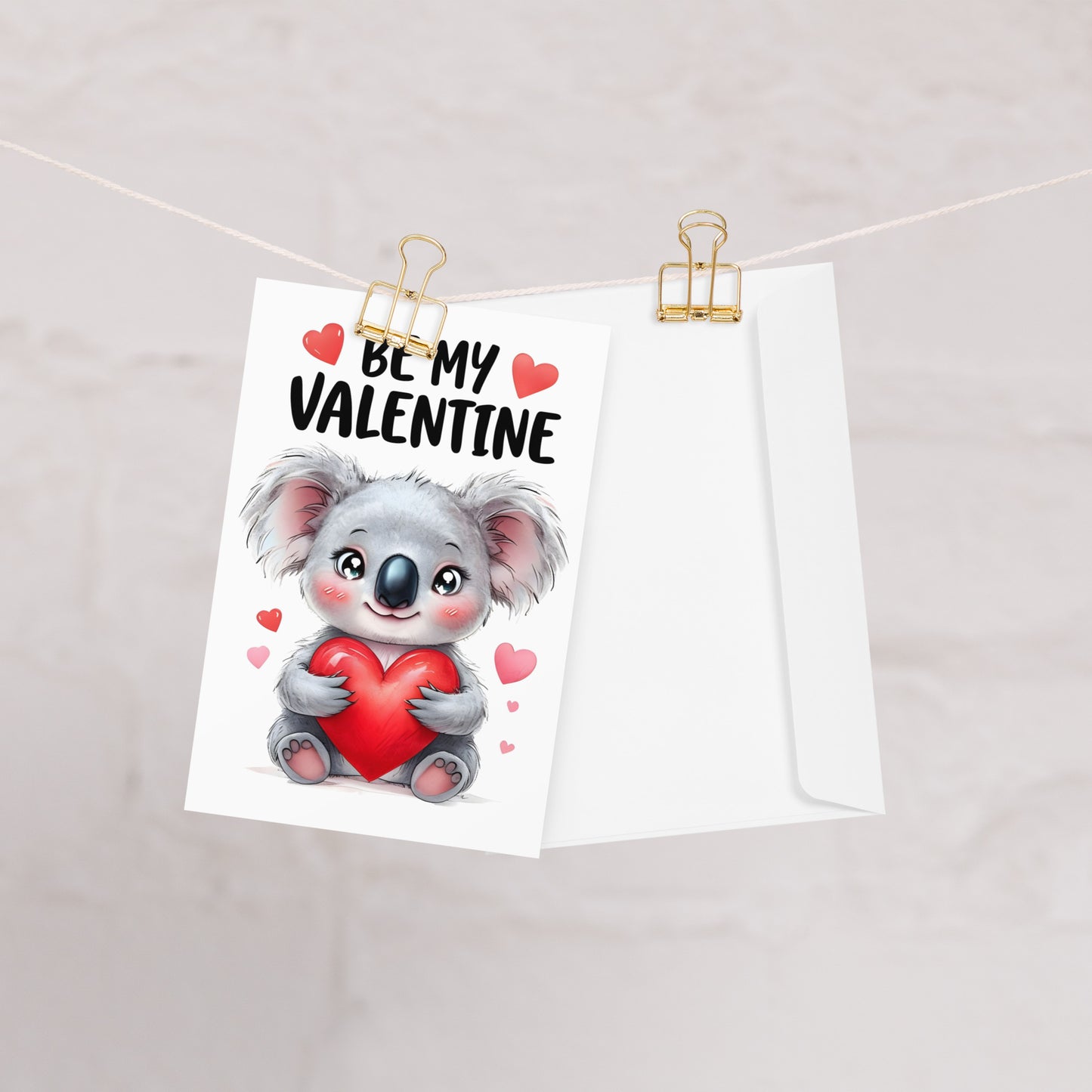 Cute Koala "Be my Valentine" Card