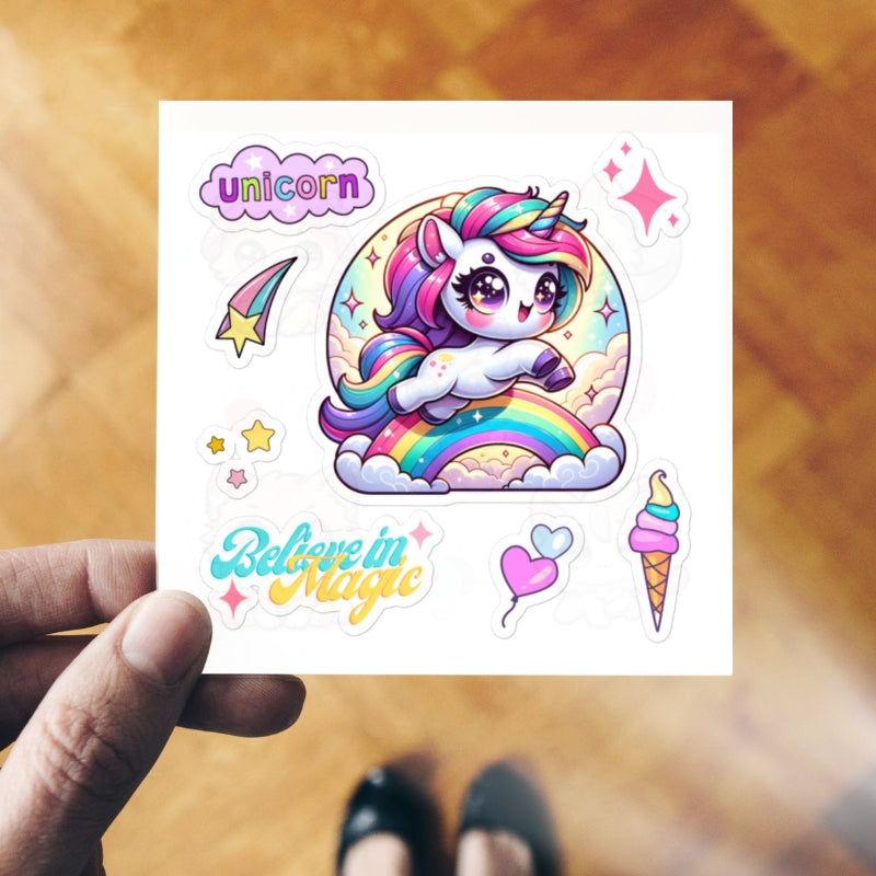 Believe in Magic Unicorn Sticker Sheet