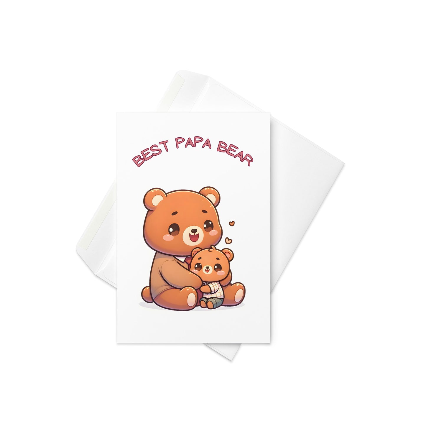 Best Papa Bear Folded Father's Card
