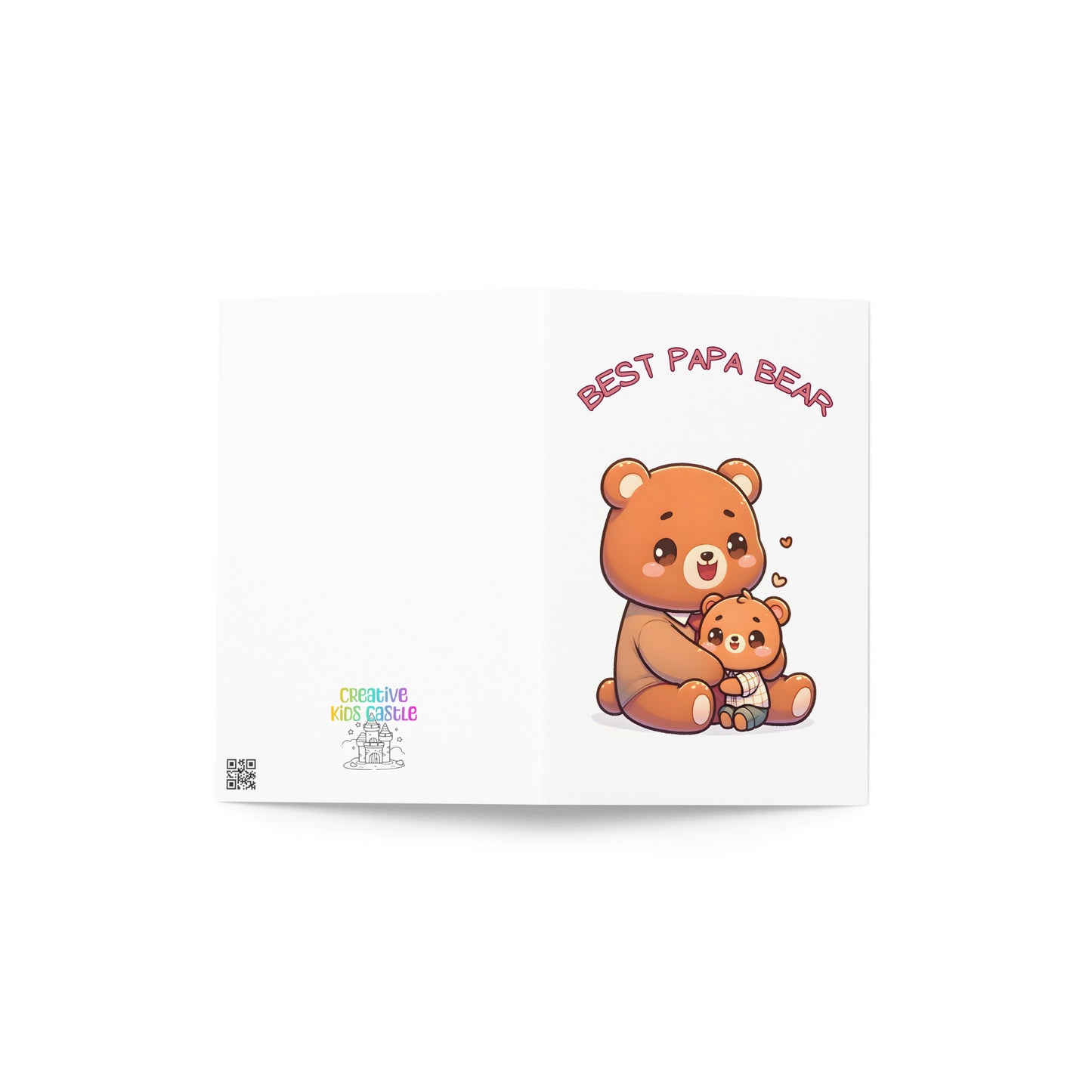 Best Papa Bear Folded Father's Card