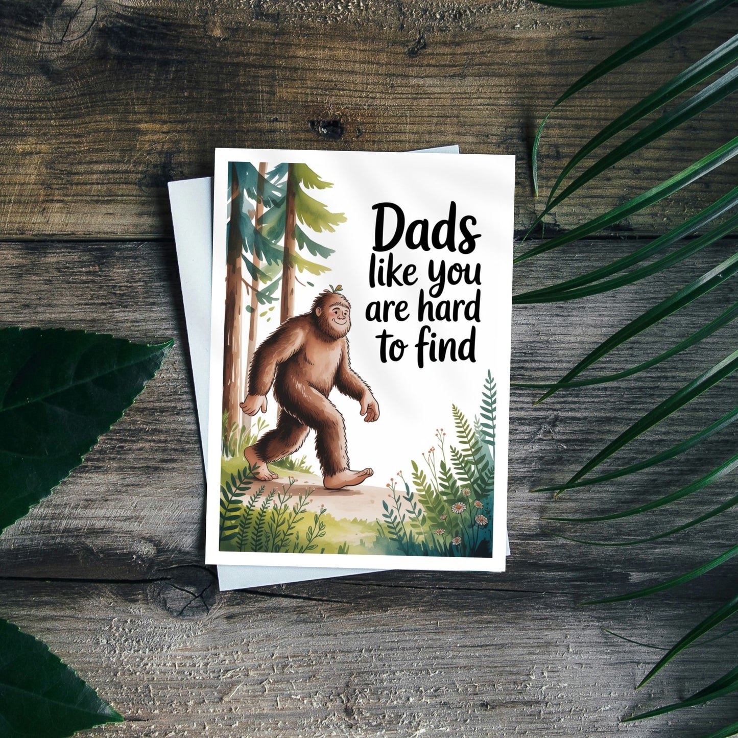 Bigfoot Father's Day or Birthday Card