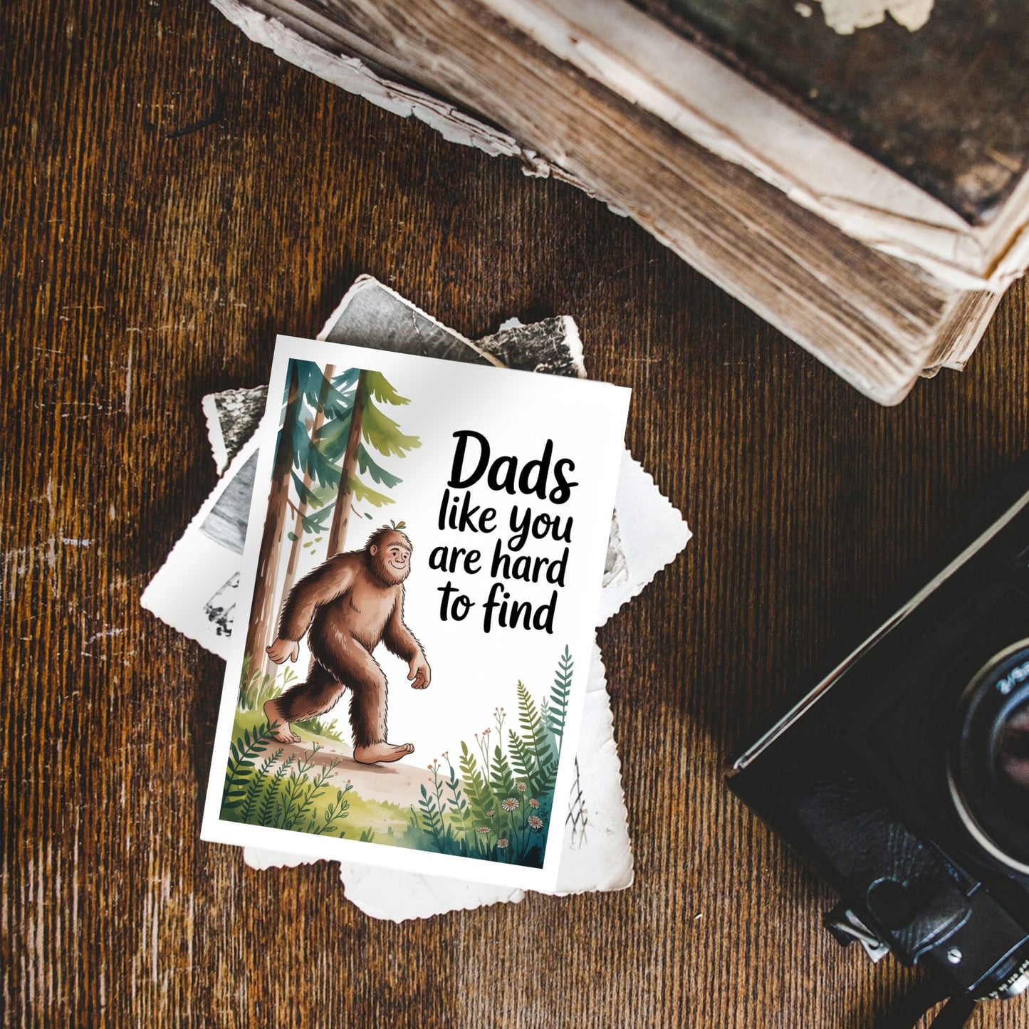 Bigfoot Father's Day or Birthday Card