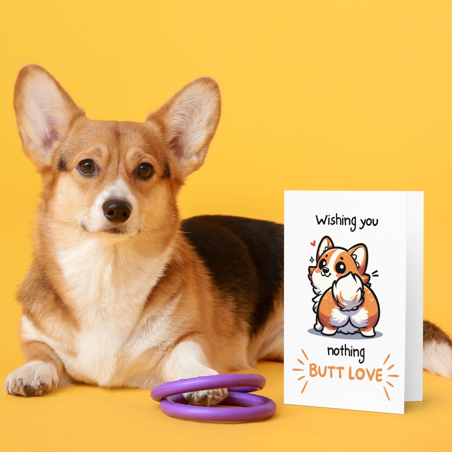Nothing Butt Love Corgi Funny Anniversary Greeting Card