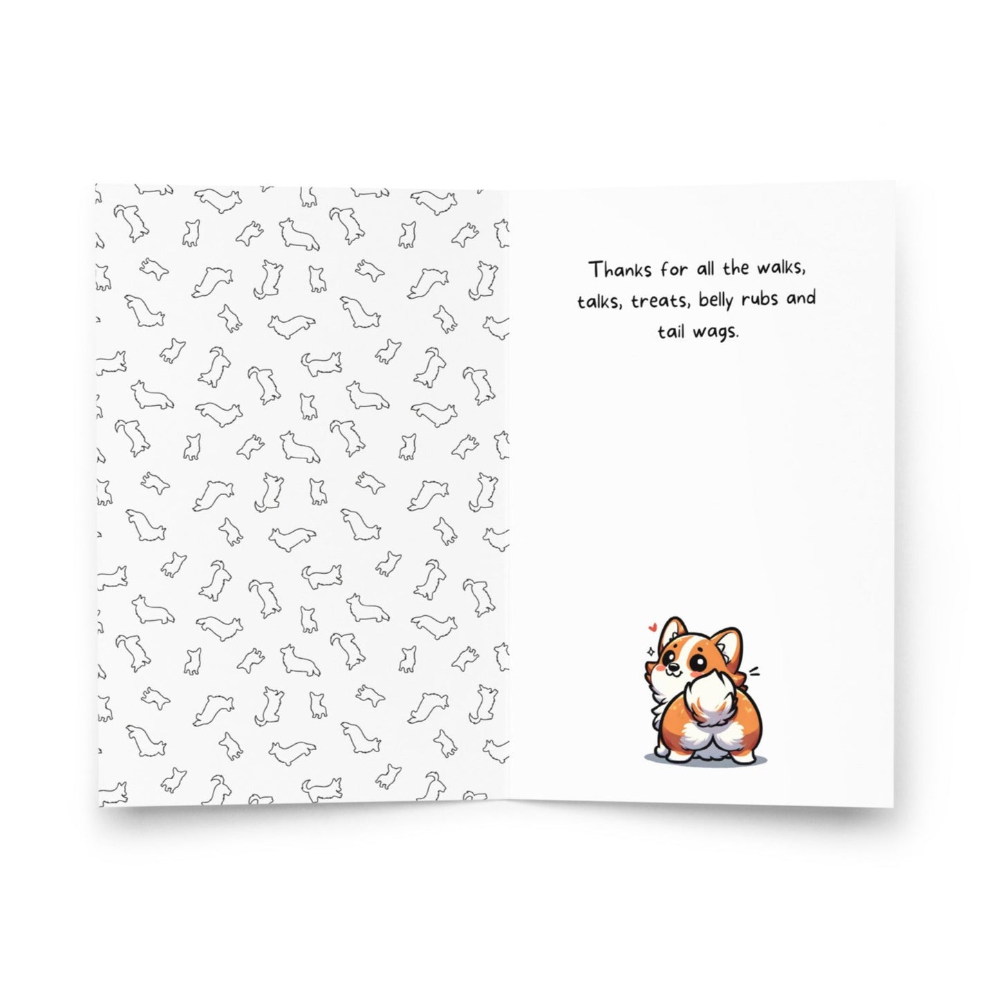 Corgi Dog Dad Of The Year Fathers Day Card