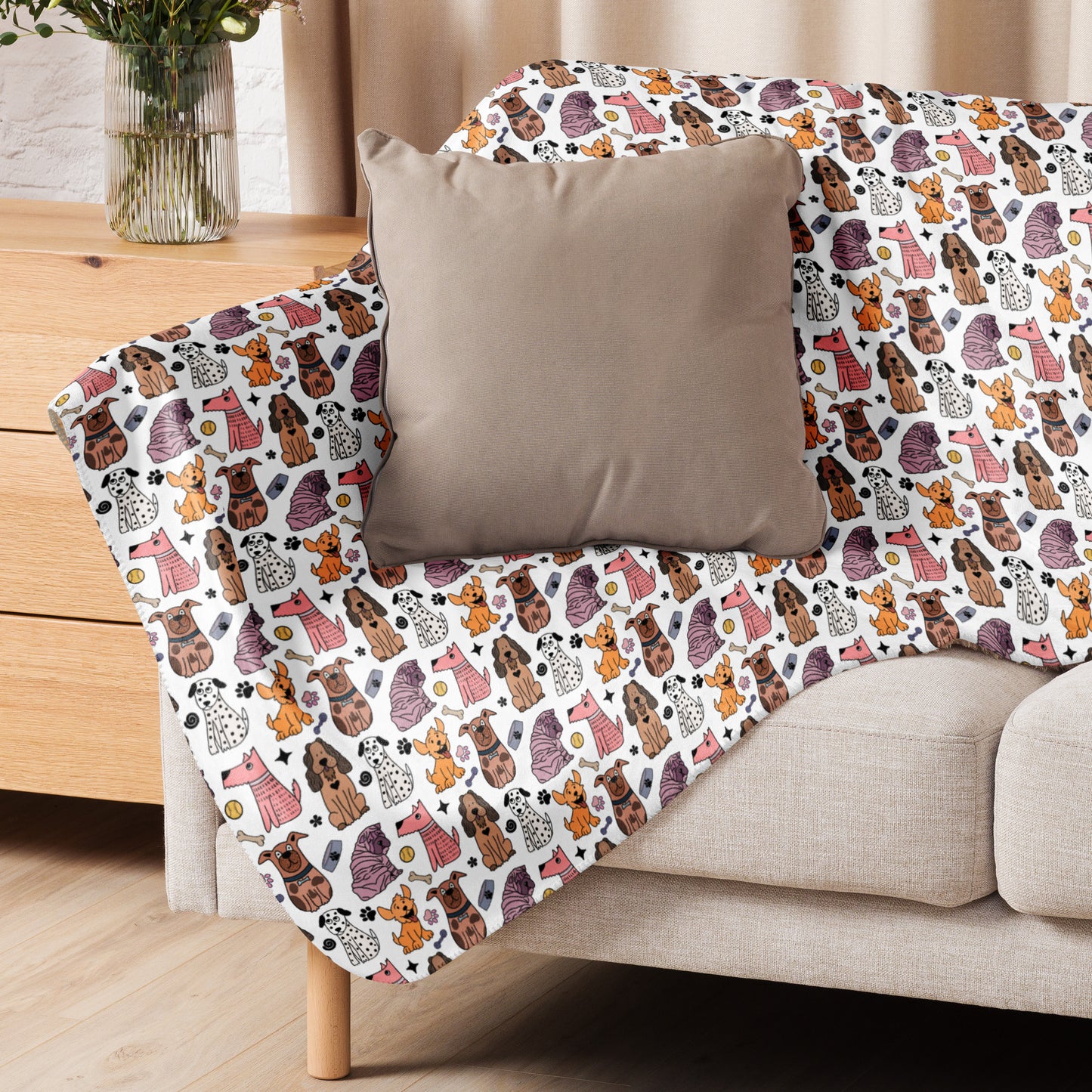 Cozy Dog Pals Sherpa Blanket