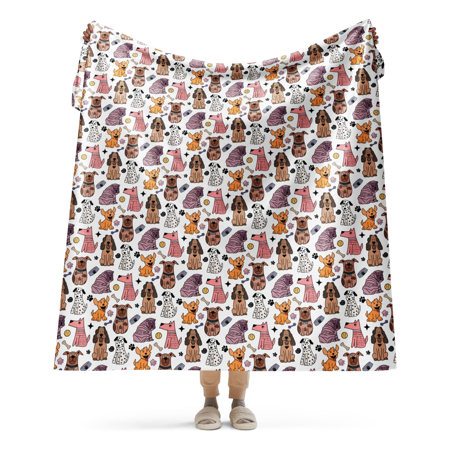 Cozy Dog Pals Sherpa Blanket