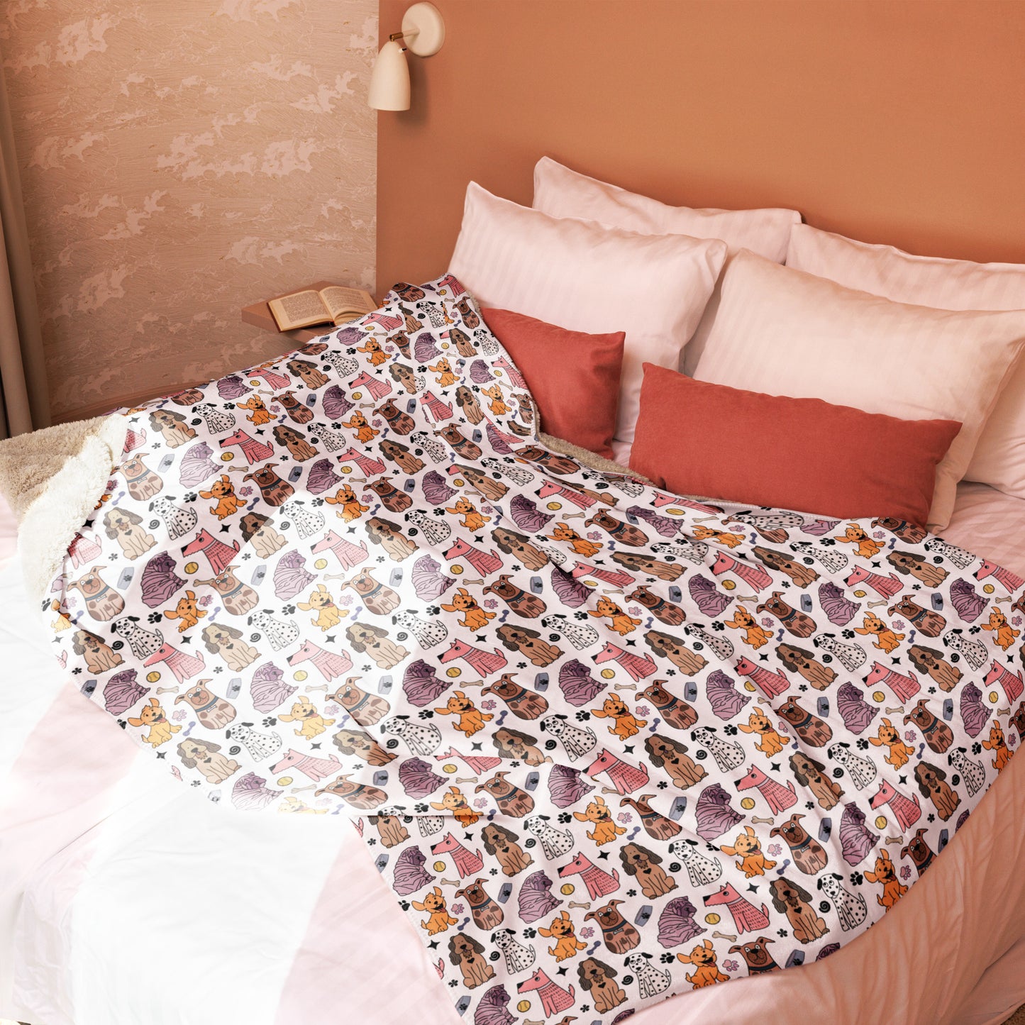Cozy Dog Pals Sherpa Blanket