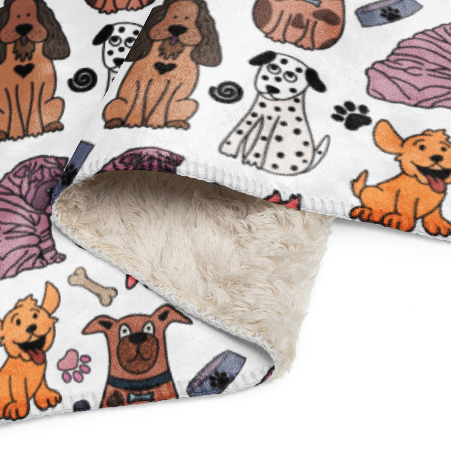 Cozy Dog Pals Sherpa Blanket