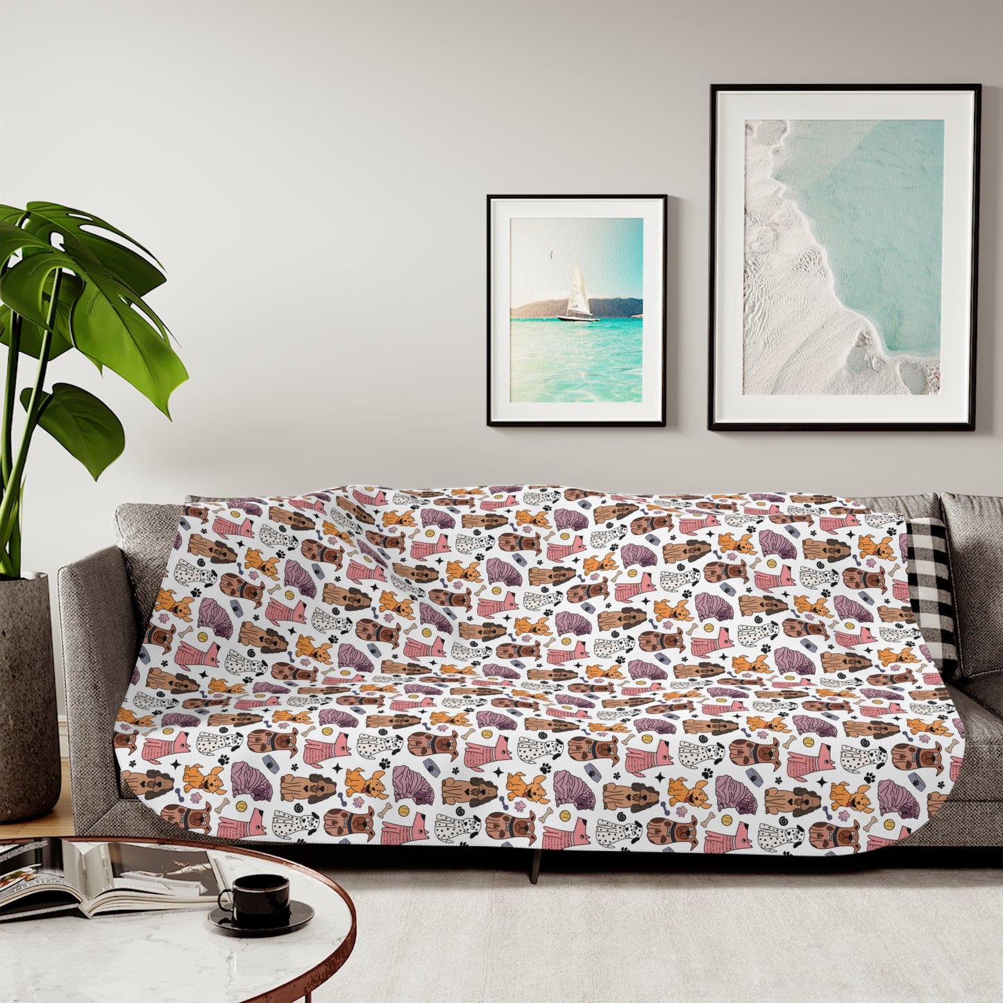 Cozy Dog Pals Sherpa Blanket