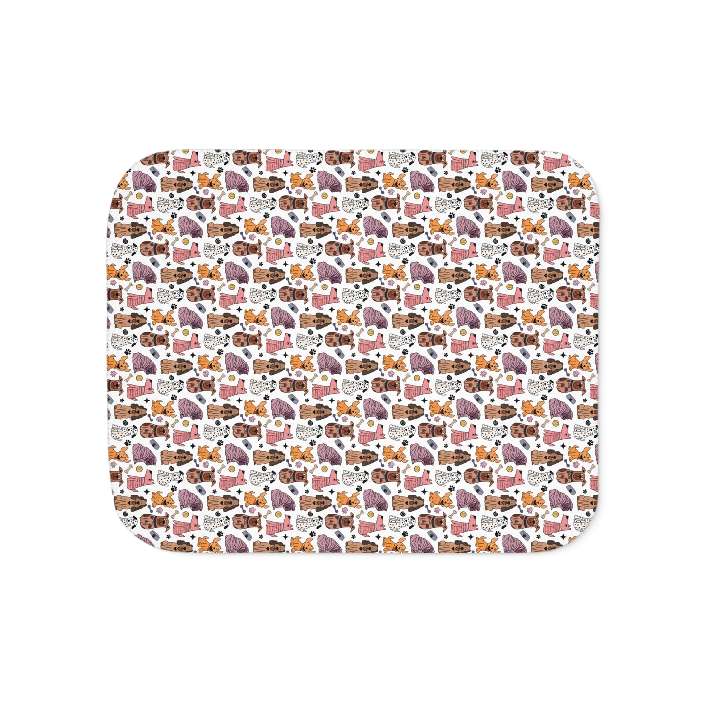 Cozy Dog Pals Sherpa Blanket