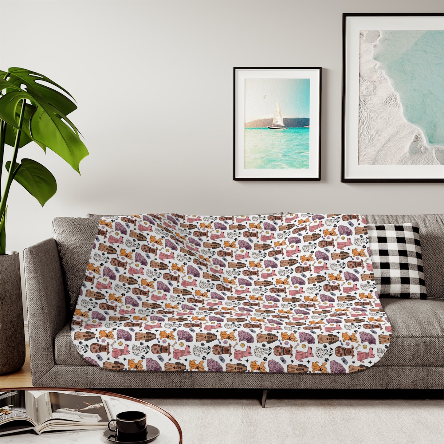 Cozy Dog Pals Sherpa Blanket