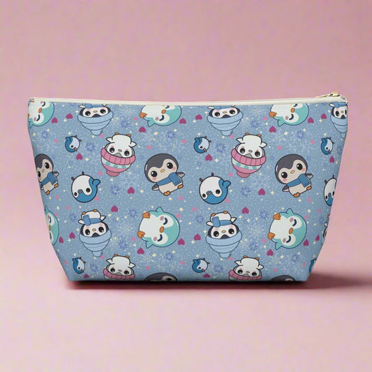 Cute Winter Penguin Accessory Pouch