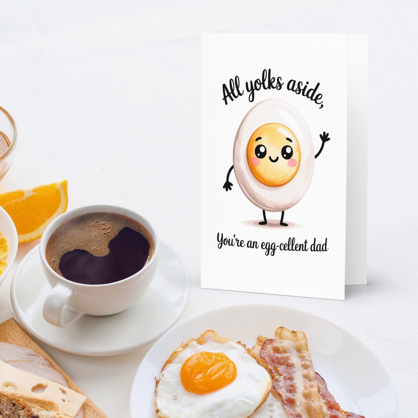 Dad Jokes Funny Egg Fathers Day Card