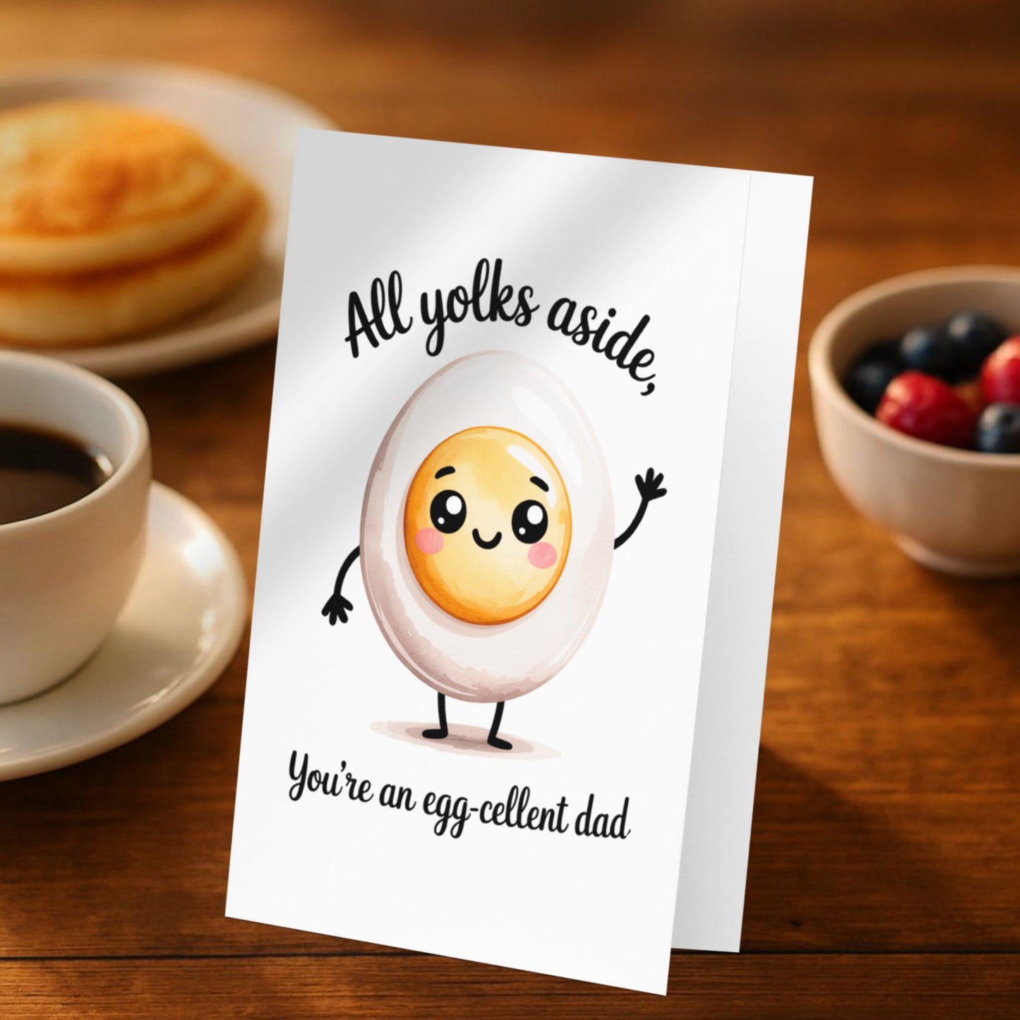 Dad Jokes Funny Egg Fathers Day Card
