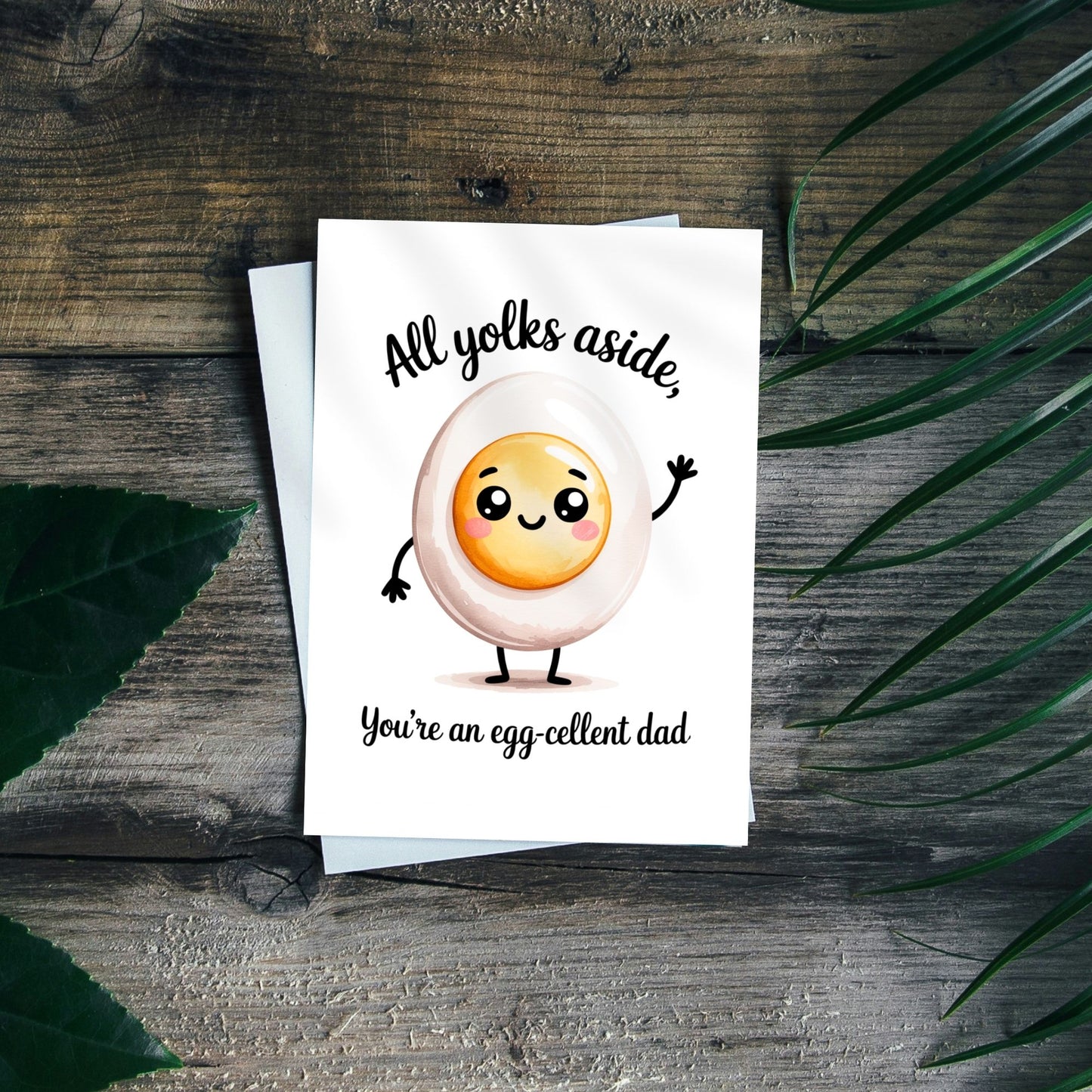 Dad Jokes Funny Egg Fathers Day Card