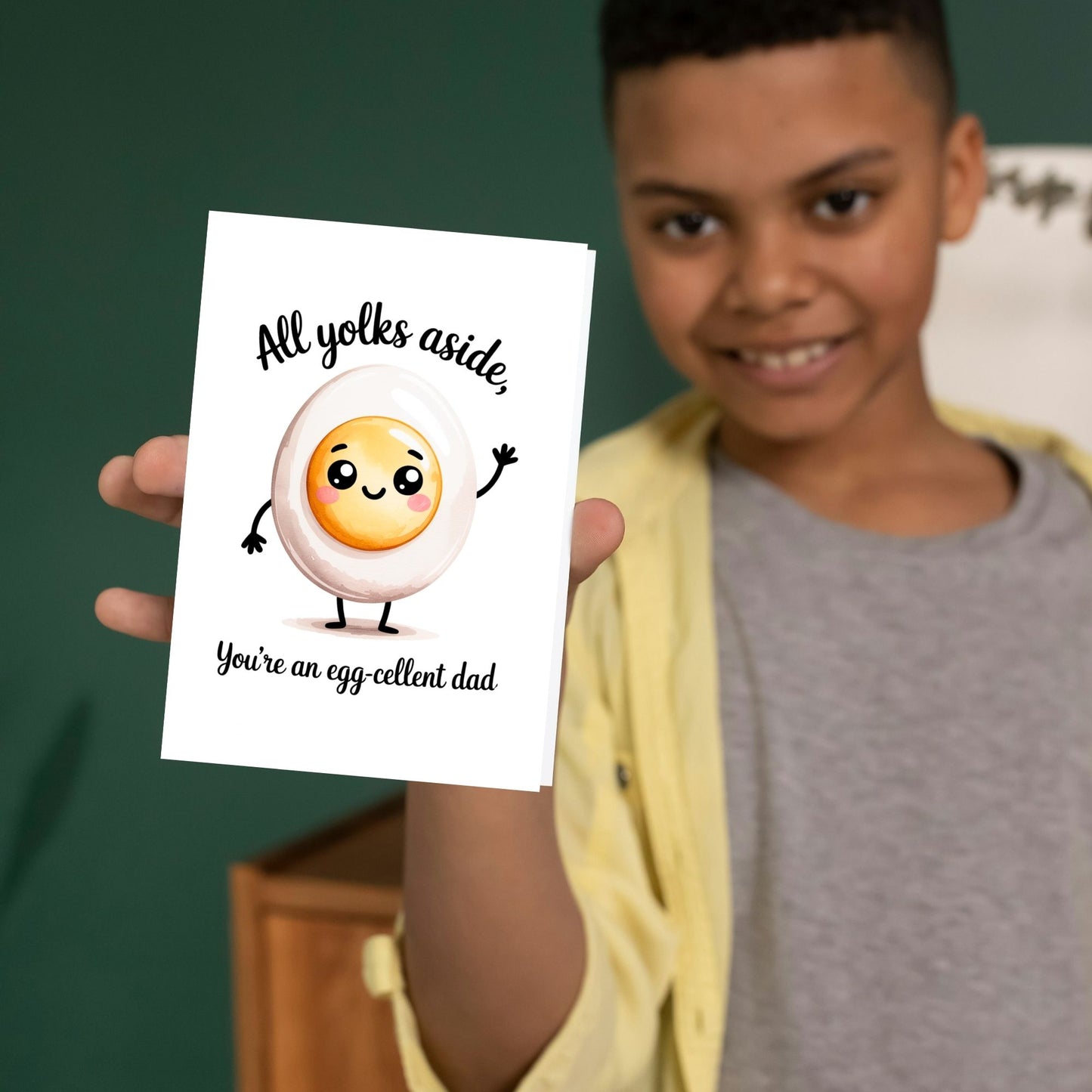 Dad Jokes Funny Egg Fathers Day Card