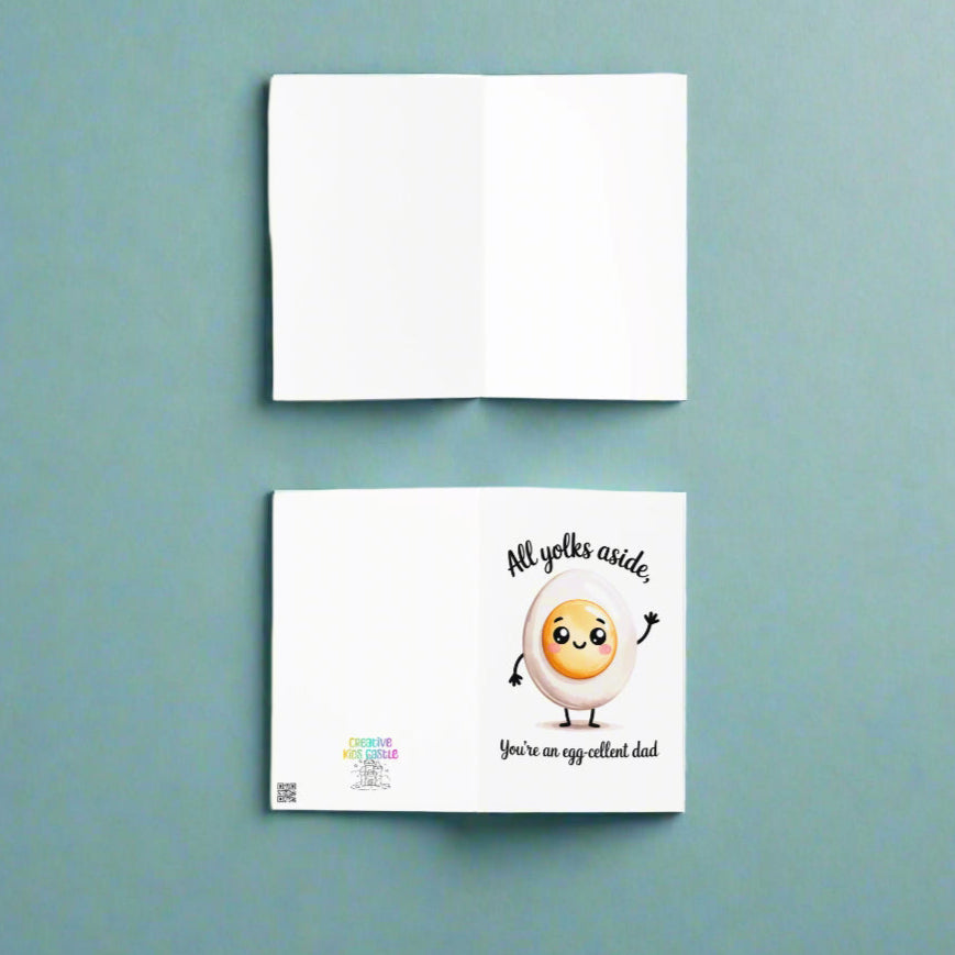 Dad Jokes Funny Egg Fathers Day Card