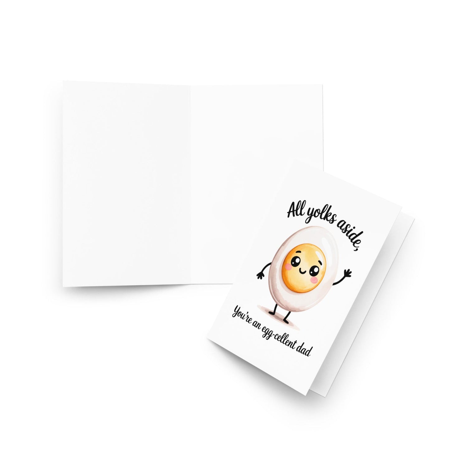 Dad Jokes Funny Egg Fathers Day Card