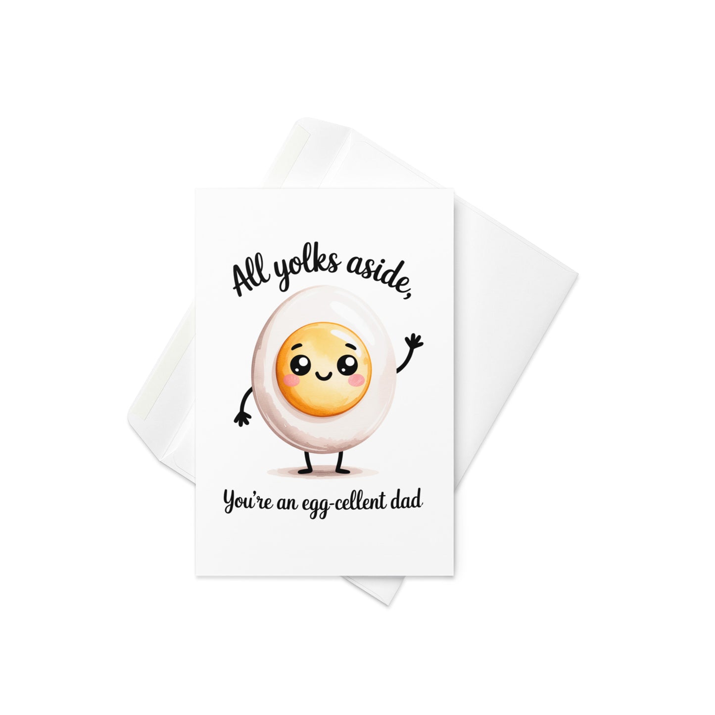 Dad Jokes Funny Egg Fathers Day Card