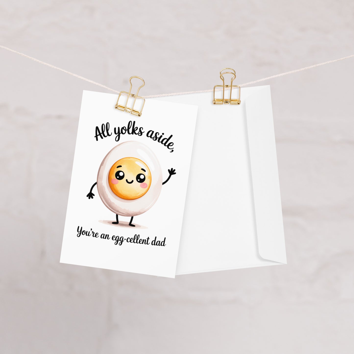 Dad Jokes Funny Egg Fathers Day Card