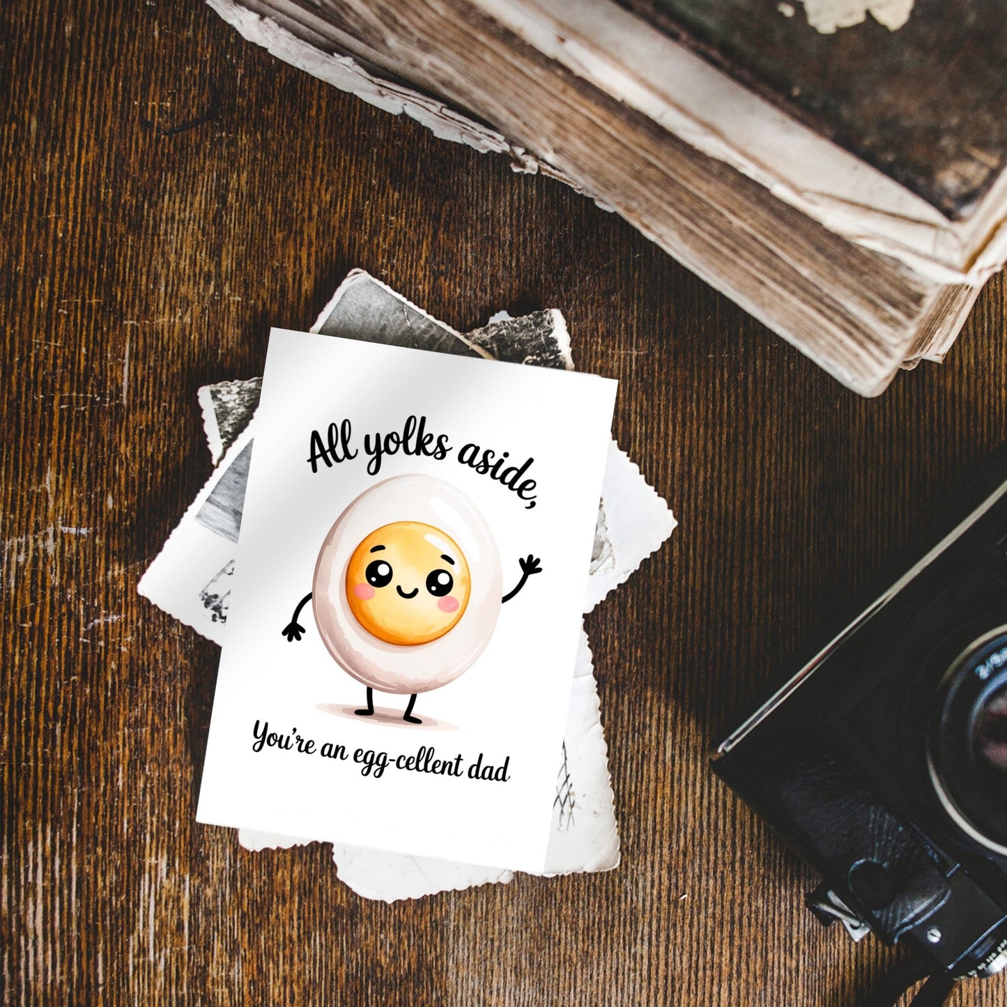 Dad Jokes Funny Egg Fathers Day Card
