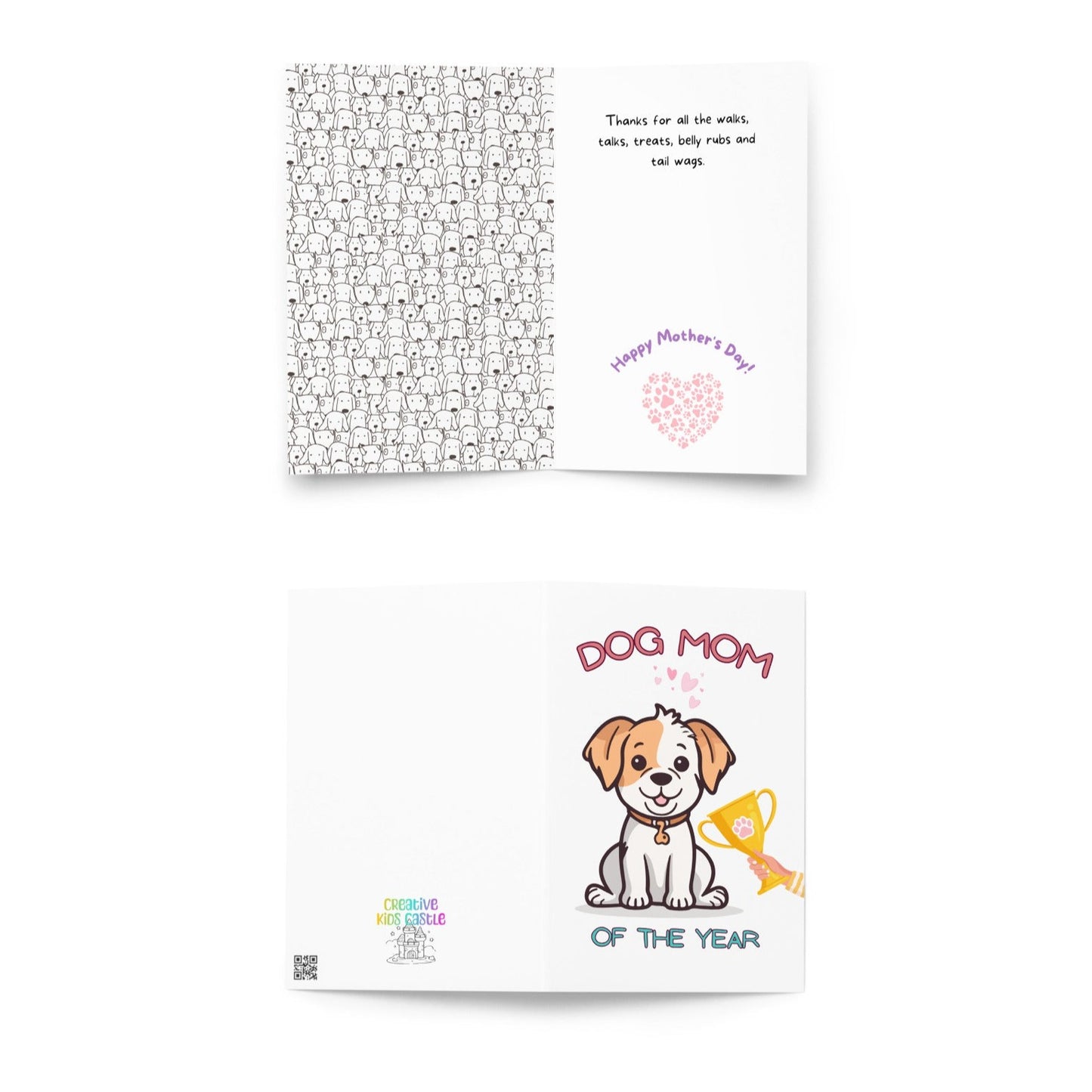 Dog Mom of the Year Greeting Card