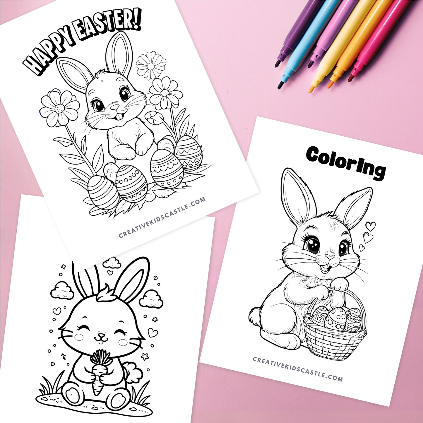 Easter Fun - Cute Easter Themed Printable Activity Pack (14 pages)