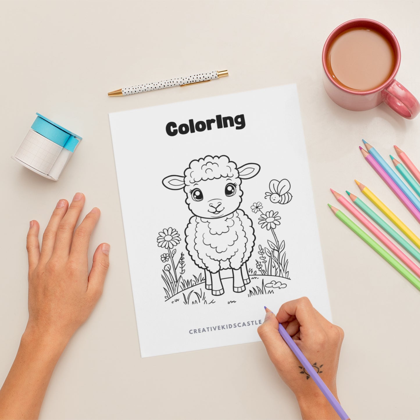 Easter Fun - Cute Easter Themed Printable Activity Pack (14 pages)