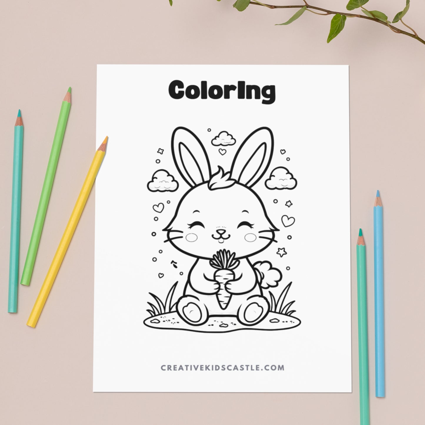 Easter Fun - Cute Easter Themed Printable Activity Pack (14 pages)