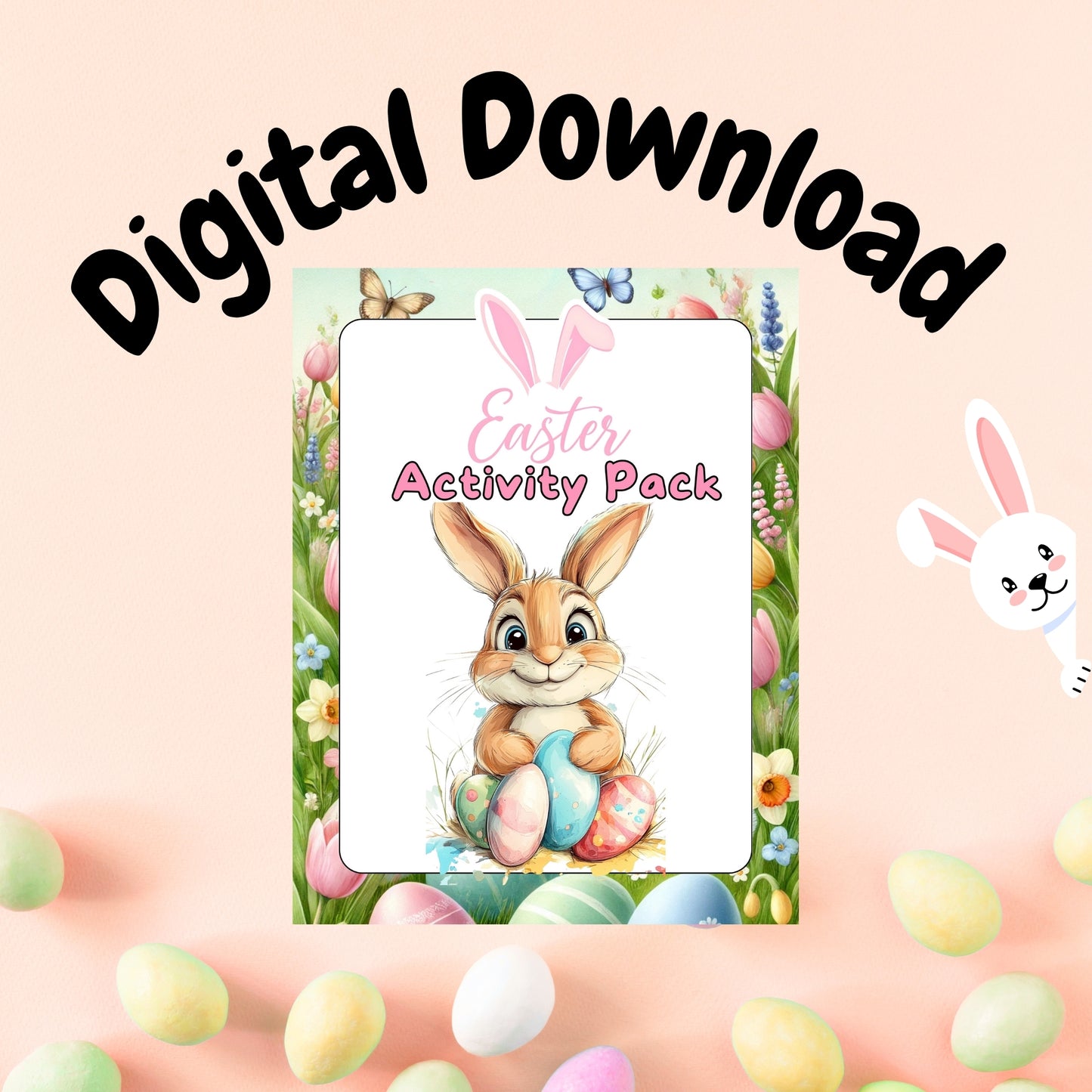 Easter Fun - Cute Easter Themed Printable Activity Pack (14 pages)